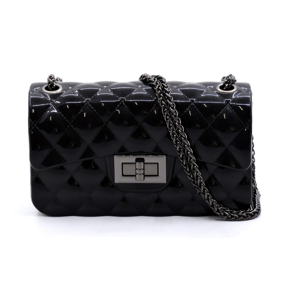 Black Jelly Crossbody Bag